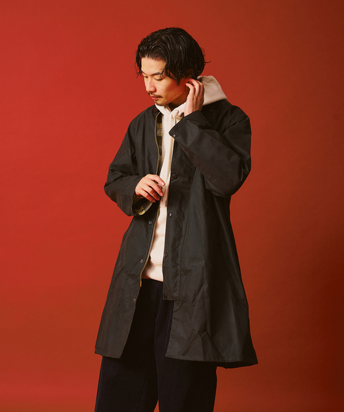 Barbour（バブアー）の「Barbour / バブアー modified exmoor wax coat（その他アウター・メンズ・ブラック/カーキ・38/40）」の5枚目の写真