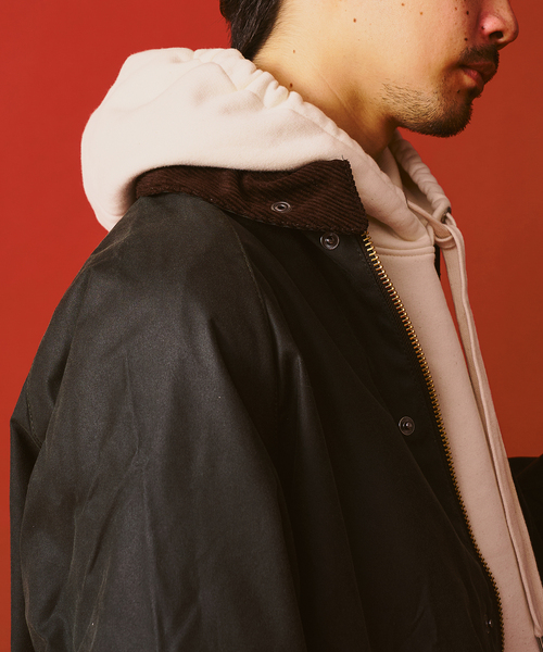 Barbour（バブアー）の「Barbour / バブアー modified exmoor wax coat（その他アウター・メンズ・ブラック/カーキ・38/40）」の9枚目の写真