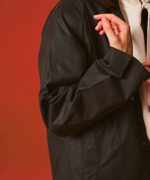 Barbour（バブアー）の「Barbour / バブアー modified exmoor wax coat（その他アウター・メンズ・ブラック/カーキ・38/40）」の18枚目の写真