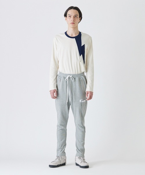 DIET BUTCHER（ダイエットブッチャー）の「DIET BUTCHER/ダイエットブッチャー Jogger pants ジョガーパンツ（スウェットパンツ・メンズ・ヘザーグレー/チャコール・1/2/3）」の5枚目の写真