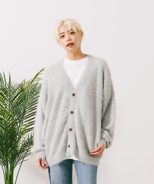ROUGH TRADE（ラフトレード）の「【ROUGH TRADE/ラフトレード】シャギーVネックカーディガン（カーディガン/ボレロ・メンズ・ブラック系その他/オレンジ系その他/グレー系その他・MEDIUM/LARGE/X-LARGE）」の18枚目の写真