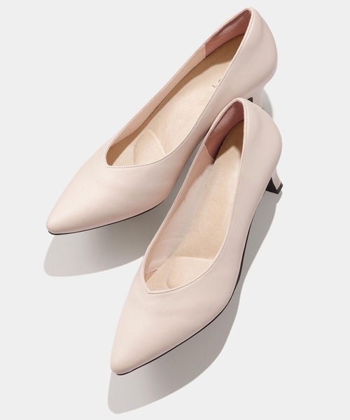 LEPSIM（レプシィム）の「【入卒式／セレモニー】ヒールパンプス　213293（パンプス・レディース・オフホワイト/ブラック・MEDIUM/LARGE）」の2枚目の写真