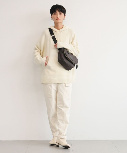 BARNYARDSTORM(バンヤードストーム)の「BARNYARDSTORM / GLOW1月号掲載◆裏起毛ストレッチカーゴパンツ ハンドウォッシャブル(カーゴパンツ・レディース・ブラック/カーキ/ホワイト・S/M)」の8枚目の写真