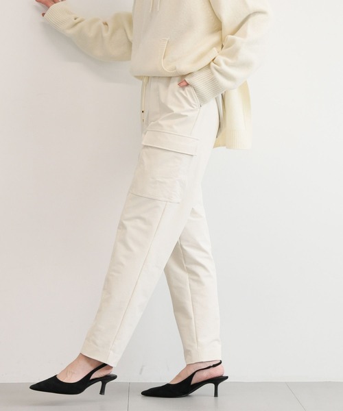 BARNYARDSTORM(バンヤードストーム)の「BARNYARDSTORM / GLOW1月号掲載◆裏起毛ストレッチカーゴパンツ ハンドウォッシャブル(カーゴパンツ・レディース・ブラック/カーキ/ホワイト・S/M)」の9枚目の写真