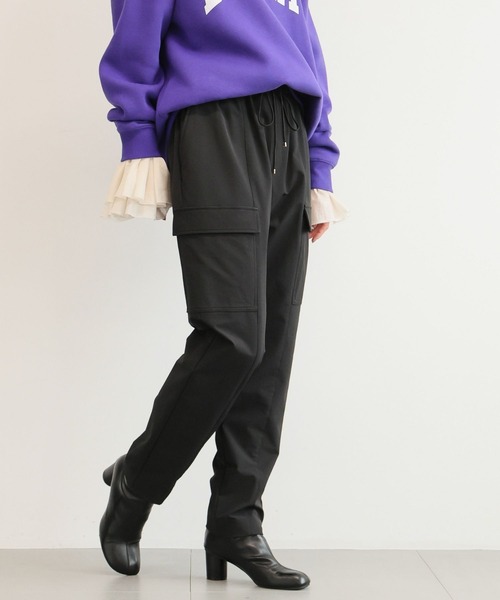 BARNYARDSTORM(バンヤードストーム)の「BARNYARDSTORM / GLOW1月号掲載◆裏起毛ストレッチカーゴパンツ ハンドウォッシャブル(カーゴパンツ・レディース・ブラック/カーキ/ホワイト・S/M)」の15枚目の写真