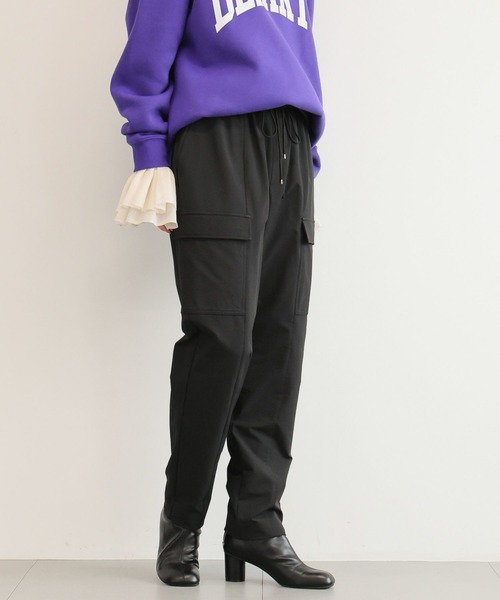 BARNYARDSTORM(バンヤードストーム)の「BARNYARDSTORM / GLOW1月号掲載◆裏起毛ストレッチカーゴパンツ ハンドウォッシャブル(カーゴパンツ・レディース・ブラック/カーキ/ホワイト・S/M)」の16枚目の写真