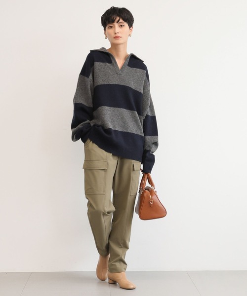 BARNYARDSTORM(バンヤードストーム)の「BARNYARDSTORM / GLOW1月号掲載◆裏起毛ストレッチカーゴパンツ ハンドウォッシャブル(カーゴパンツ・レディース・ブラック/カーキ/ホワイト・S/M)」の20枚目の写真