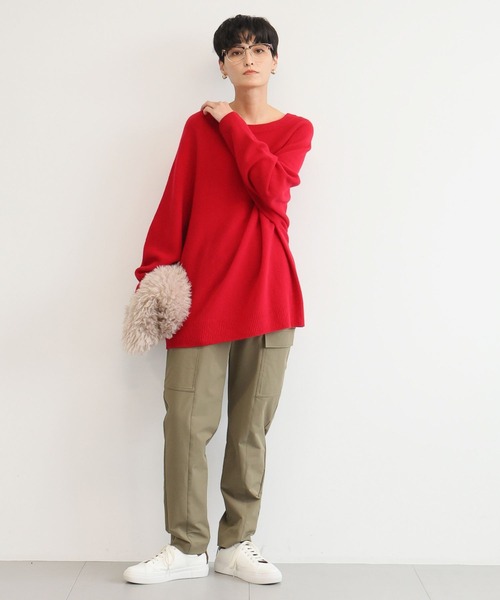 BARNYARDSTORM(バンヤードストーム)の「BARNYARDSTORM / GLOW1月号掲載◆裏起毛ストレッチカーゴパンツ ハンドウォッシャブル(カーゴパンツ・レディース・ブラック/カーキ/ホワイト・S/M)」の22枚目の写真