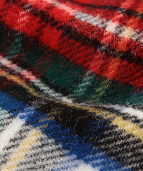 Ray BEAMS（レイビームス）の「TWEED MILL / チェック ブランケットストール（ストール/ショール・レディース・オフホワイト/ネイビー/その他1・ONE SIZE）」の18枚目の写真