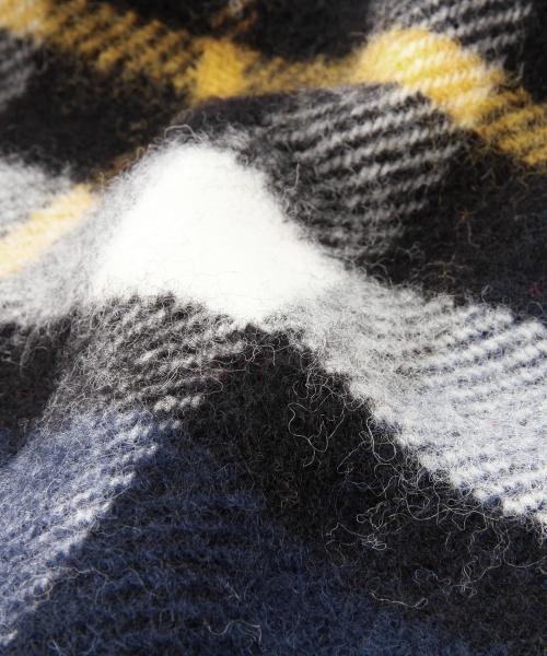 Ray BEAMS（レイビームス）の「TWEED MILL / チェック ブランケットストール（ストール/ショール・レディース・オフホワイト/ネイビー/その他1・ONE SIZE）」の11枚目の写真