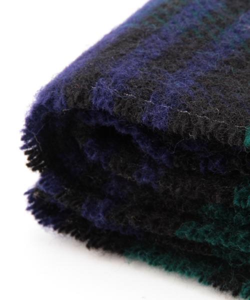 Ray BEAMS（レイビームス）の「TWEED MILL / チェック ブランケットストール（ストール/ショール・レディース・オフホワイト/ネイビー/その他1・ONE SIZE）」の13枚目の写真