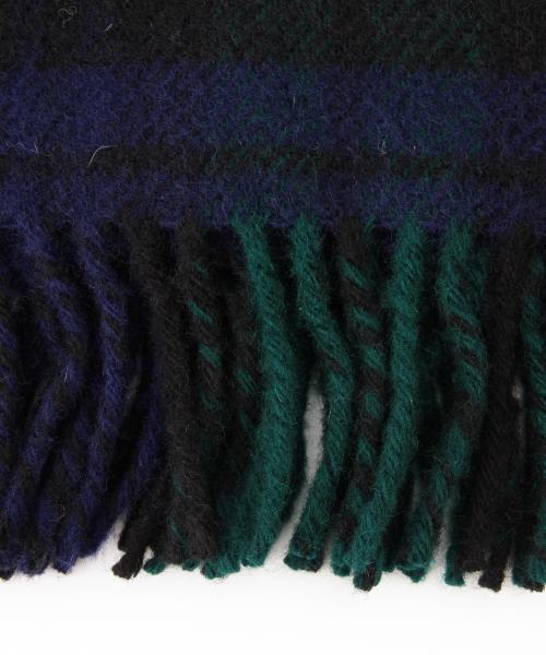 Ray BEAMS（レイビームス）の「TWEED MILL / チェック ブランケットストール（ストール/ショール・レディース・オフホワイト/ネイビー/その他1・ONE SIZE）」の14枚目の写真