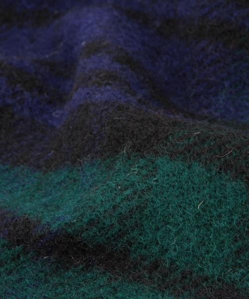 Ray BEAMS（レイビームス）の「TWEED MILL / チェック ブランケットストール（ストール/ショール・レディース・オフホワイト/ネイビー/その他1・ONE SIZE）」の9枚目の写真