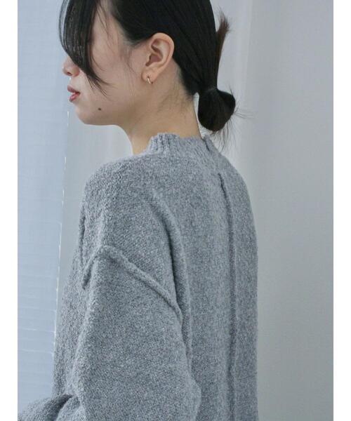 Samansa Mos2 blue(サマンサモスモスブルー)の「ラメ入りブークレヤーンプルオーバー(ニット/セーター・レディース・ピンク/ミント/グレー/ブルー/ベージュ・F)」の7枚目の写真