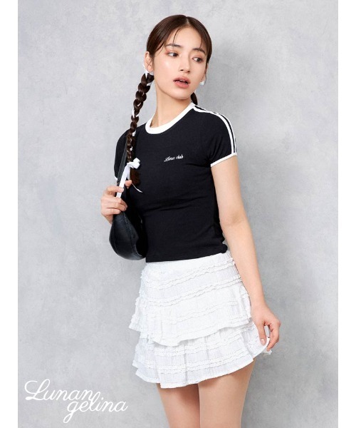 Lace Uniform Tee（Tシャツ/カットソー）｜Lunangelina