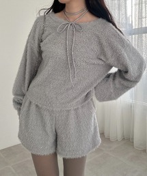 hugi（ハギ）の「SHINY SHAGGY PANTS/シャイニーシャギーパンツ（その他パンツ）」