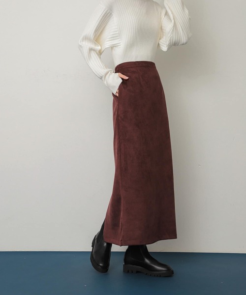 SENSE OF PLACE by URBAN RESEARCH（センスオブプレイスバイアーバンリサーチ）の「ポンチタイトスカート（スカート・レディース・チャコールグレー/ブラウン/ライトベージュ・MEDIUM/SMALL）」の13枚目の写真