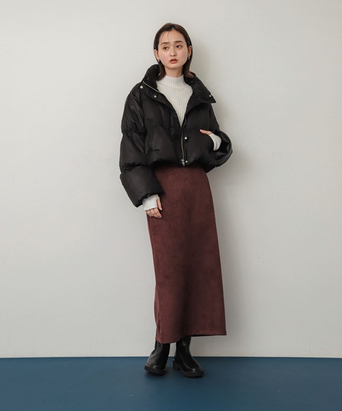 SENSE OF PLACE by URBAN RESEARCH（センスオブプレイスバイアーバンリサーチ）の「ポンチタイトスカート（スカート・レディース・チャコールグレー/ブラウン/ライトベージュ・MEDIUM/SMALL）」の17枚目の写真