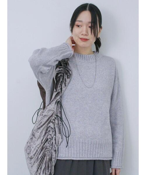 Samansa Mos2 blue(サマンサモスモスブルー)の「ドロストベロアトートバッグ(ハンドバッグ・レディース・グレー/ブルー/モカ・F)」の20枚目の写真