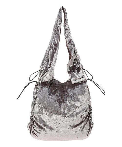 Samansa Mos2 blue(サマンサモスモスブルー)の「ドロストベロアトートバッグ(ハンドバッグ・レディース・グレー/ブルー/モカ・F)」の8枚目の写真