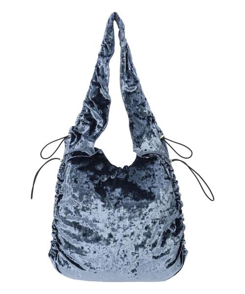 Samansa Mos2 blue(サマンサモスモスブルー)の「ドロストベロアトートバッグ(ハンドバッグ・レディース・グレー/ブルー/モカ・F)」の10枚目の写真