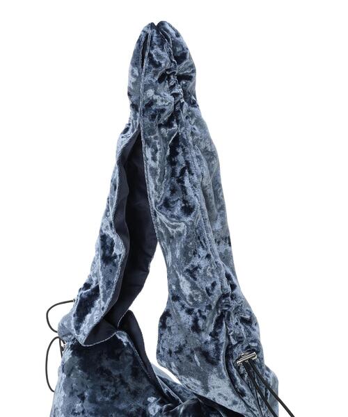 Samansa Mos2 blue(サマンサモスモスブルー)の「ドロストベロアトートバッグ(ハンドバッグ・レディース・グレー/ブルー/モカ・F)」の13枚目の写真