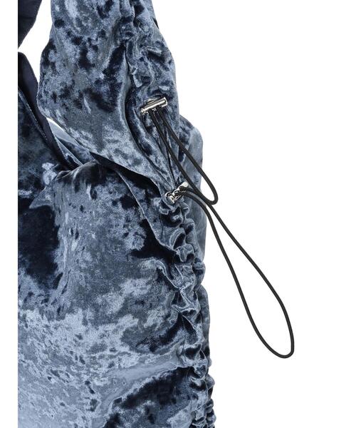 Samansa Mos2 blue(サマンサモスモスブルー)の「ドロストベロアトートバッグ(ハンドバッグ・レディース・グレー/ブルー/モカ・F)」の14枚目の写真