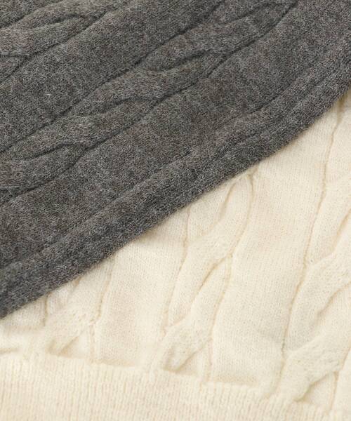 MAJESTIC LEGON（マジェスティックレゴン）の「ダブルジップバイカラーニット（ニット/セーター・レディース・ブラック系その他/グレー系その他/ベージュ系その他2/ピンク系その他2・MEDIUM）」の16枚目の写真