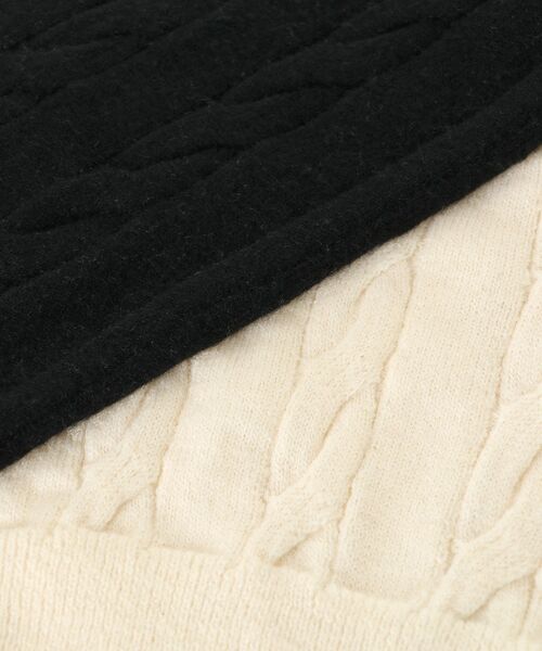 MAJESTIC LEGON（マジェスティックレゴン）の「ダブルジップバイカラーニット（ニット/セーター・レディース・ブラック系その他/グレー系その他/ベージュ系その他2/ピンク系その他2・MEDIUM）」の17枚目の写真