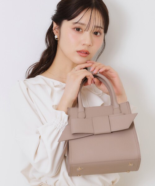 リボンデザインスクエアバッグ（ショルダーバッグ）｜couture brooch（クチュールブローチ）