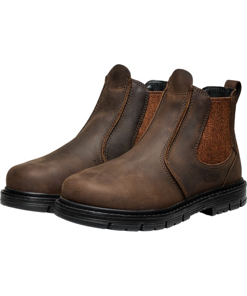 KEEN（キーン）の「SAN JOSE 90 DEGREE CHELSEA / サンノゼ 90 ディグリー チェルシー / レディース 安全靴（ブーツ・レディース・ブラウン・24cm/25cm/24.5cm/23.5cm/23cm）」の2枚目の写真