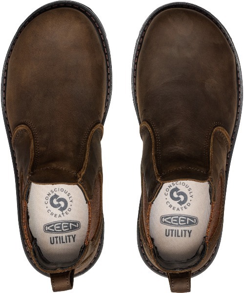 KEEN（キーン）の「SAN JOSE 90 DEGREE CHELSEA / サンノゼ 90 ディグリー チェルシー / レディース 安全靴（ブーツ・レディース・ブラウン・24cm/25cm/24.5cm/23.5cm/23cm）」の4枚目の写真