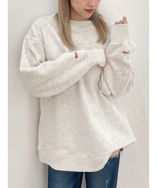 ＊新品未使用＊ワイヤーハートスウェット グレー NARUMIYA ONLINE｜【秒かわトップス】ロゴ刺しゅうベーシック