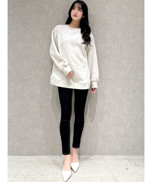 ＊新品未使用＊ワイヤーハートスウェット グレー NARUMIYA ONLINE｜【秒かわトップス】ロゴ刺しゅうベーシック