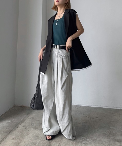 PAGEBOY(ページボーイ)の「ランダムタックデニムパンツ(デニムパンツ・レディース・ブラック/ブルー/グレー・SMALL/MEDIUM)」の16枚目の写真