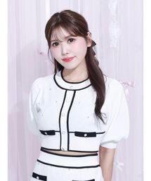 EATME | バイカラーストーンニットTOP（セットアップ可能）(ニット/セーター)