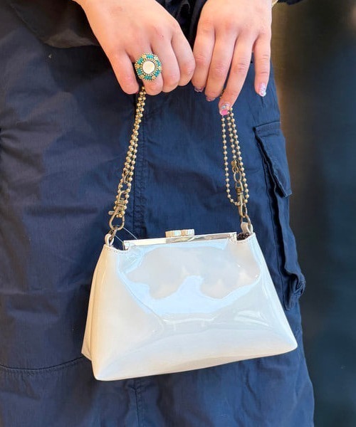 BEAMS BOY(ビームスボーイ)の「がま口 バッグ(ショルダーバッグ・レディース・グレー/ブラウン/ホワイト系その他7/ピンク・ONE SIZE)」の2枚目の写真