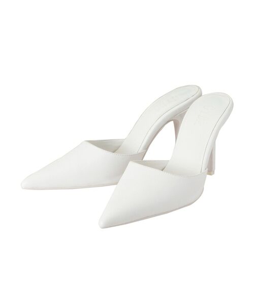 GYDA（ジェイダ）の「ポインテッドミュール（パンプス・レディース・オフホワイト/ブラック・MEDIUM/SMALL/LARGE）」の11枚目の写真