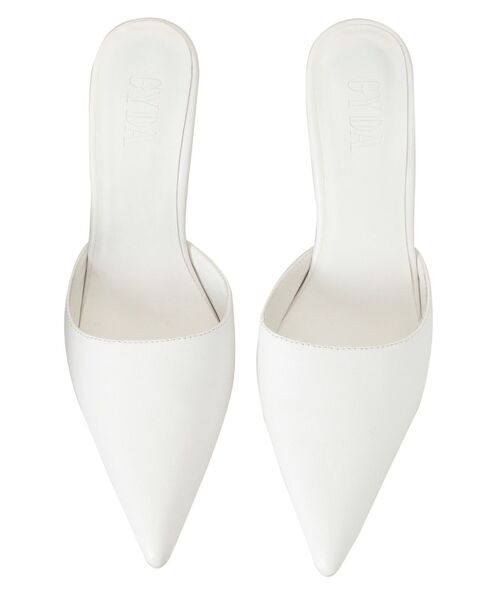 GYDA（ジェイダ）の「ポインテッドミュール（パンプス・レディース・オフホワイト/ブラック・MEDIUM/SMALL/LARGE）」の12枚目の写真