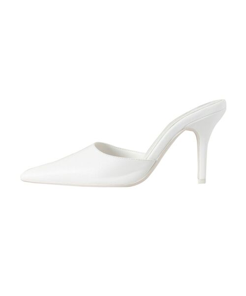 GYDA（ジェイダ）の「ポインテッドミュール（パンプス・レディース・オフホワイト/ブラック・MEDIUM/SMALL/LARGE）」の16枚目の写真