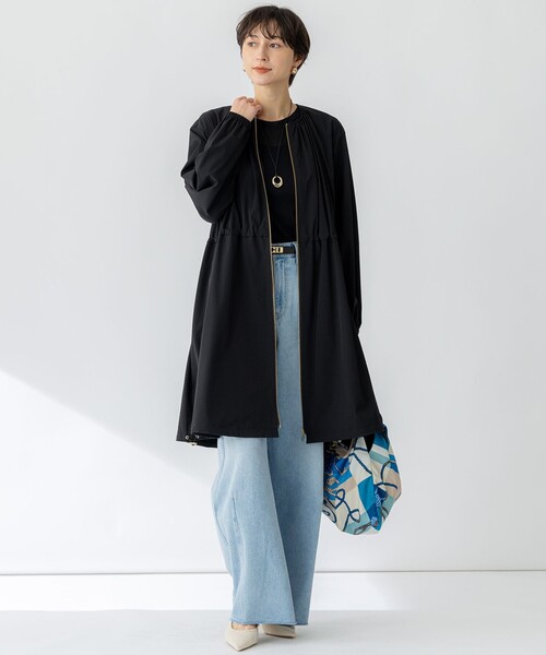 新品未使用♡23区♡中村アンさんモデル♡ウールロングコート 田中亜希子さんコラボ】セミダブルウールロングコート-short