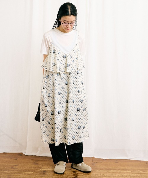 fig Ｌondon（フィグロンドン）の「●Grandma sofa dress（ワンピース・レディース・ブルー/グリーン・FREE）」の7枚目の写真
