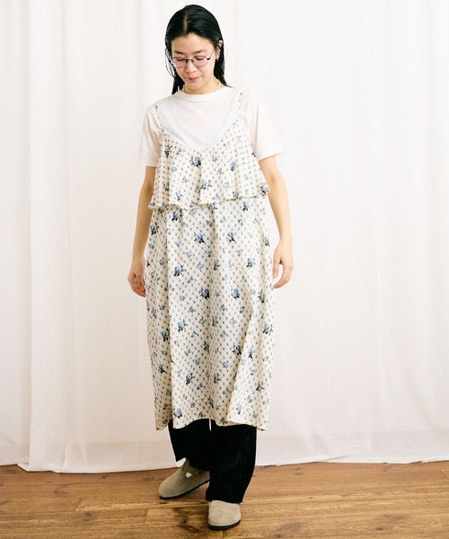 fig Ｌondon（フィグロンドン）の「●Grandma sofa dress（ワンピース・レディース・ブルー/グリーン・FREE）」の8枚目の写真