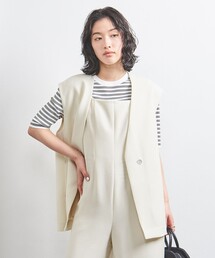 ユナイテッドアローズ　アイボリーベスト UNITED ARROWS(ユナイテッドアローズ) エアリー ドットジャ
