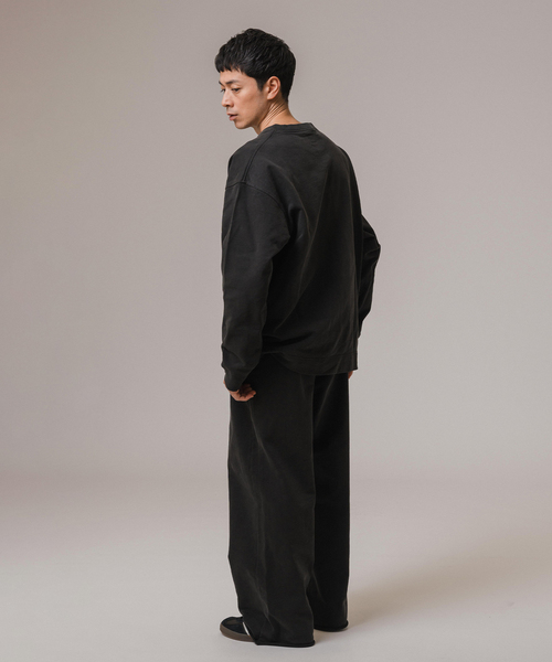 EDIFICE（エディフィス）の「Ecofade バギー スウェットパンツ（スラックス・メンズ・ブラック/ネイビー・MEDIUM/LARGE）」の5枚目の写真