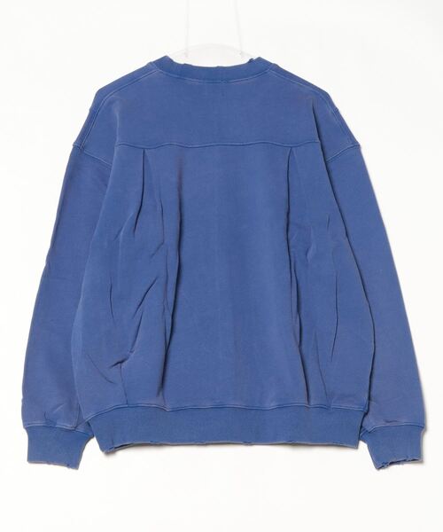 ROSE BUD（ローズバッド）の「【WEB・一部店舗限定】SPRAY  BLEACH PANEL SWEAT（スウェット・レディース・グレー/ブルー・ONE SIZE）」の16枚目の写真