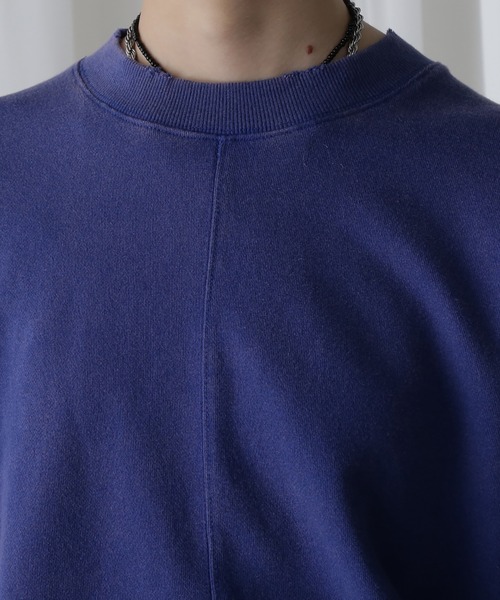ROSE BUD（ローズバッド）の「【WEB・一部店舗限定】SPRAY  BLEACH PANEL SWEAT（スウェット・レディース・グレー/ブルー・ONE SIZE）」の9枚目の写真