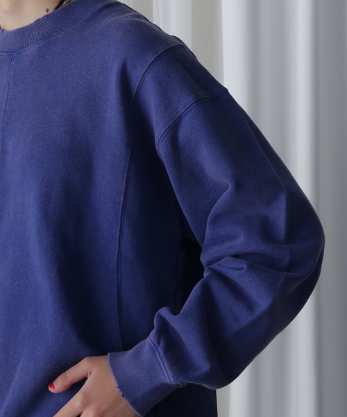 ROSE BUD（ローズバッド）の「【WEB・一部店舗限定】SPRAY  BLEACH PANEL SWEAT（スウェット・レディース・グレー/ブルー・ONE SIZE）」の10枚目の写真