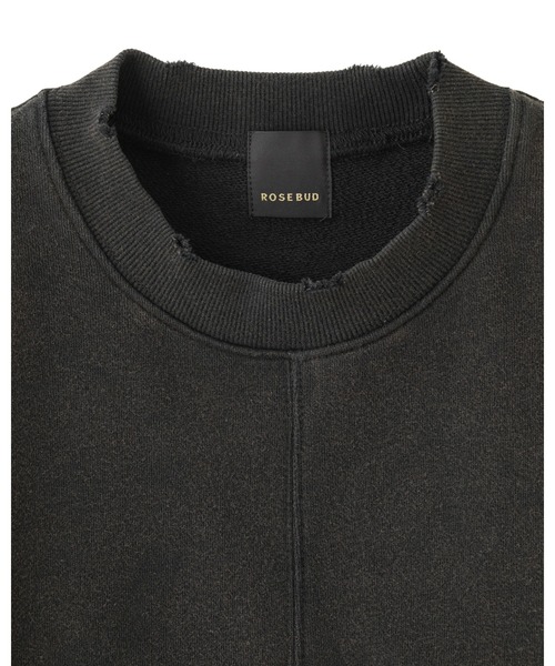 ROSE BUD（ローズバッド）の「【WEB・一部店舗限定】SPRAY  BLEACH PANEL SWEAT（スウェット・レディース・グレー/ブルー・ONE SIZE）」の17枚目の写真