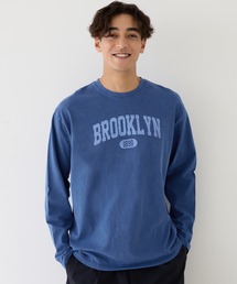 ピグメントアソートプリントロングTシャツ